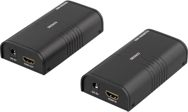Ethernet HDMI extender, 120 meters in 1080P with Cat6, black
