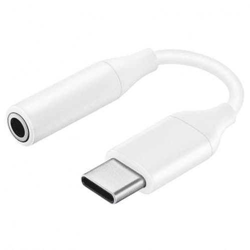 Original Samsung Galaxy Tab S5e USB-C till 3,5 mm hörlursadapter - Vit