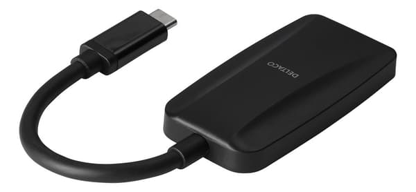 USB-C - DP adapter, USB-C ma, DP fe, 7680x4320 30Hz, black