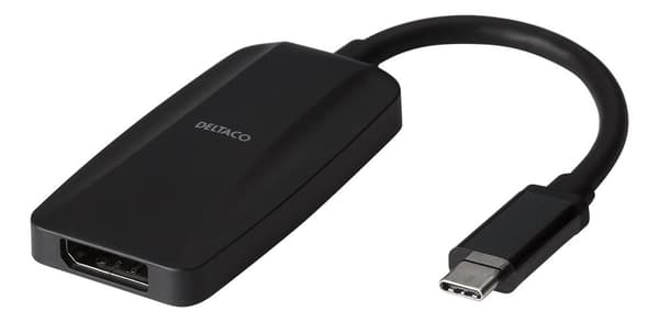 USB-C - DP adapter, USB-C ma, DP fe, 7680x4320 30Hz, black