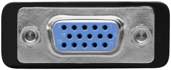 Analog DVI-I/VGA-adapter, gullbelagt