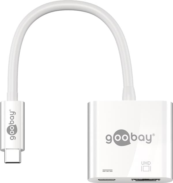USB-C™-adapter till HDMI™ 4K @ 60 Hz, PD, vit