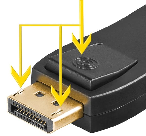 DisplayPort™/HDMI™-adapter 1.1, forgyldt