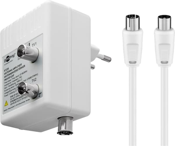 To-enhets antenneforsterker (DVB-T / DVB-T2 / DVB-C)