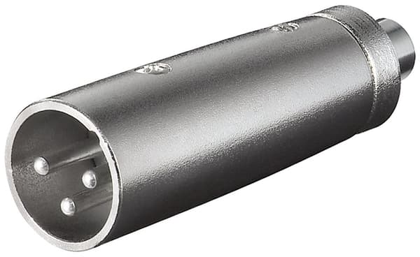 XLR-adapter, RCA-hunstik til XLR-stik