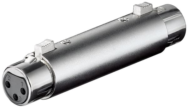 XLR-adapter/koppling, uttag till uttag