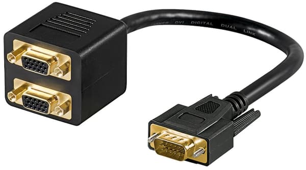 VGA-adapterkabel, Guldpläterad