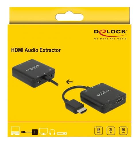 HDMI Audio Extractor 4K 60 Hz compact, black
