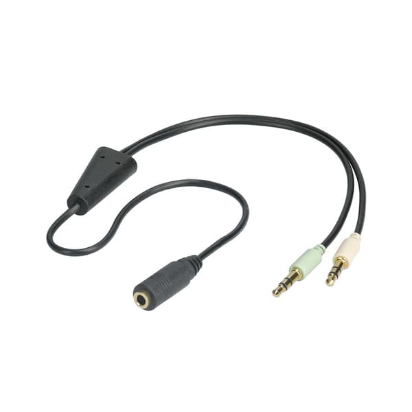 Audiosovitin (kuulokkeet> kannettava tietokone)