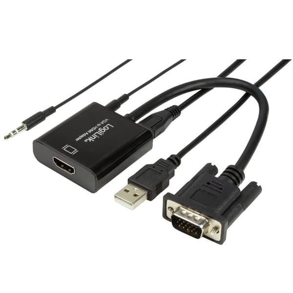 LogiLink VGA + USB-lyd -> HDMI