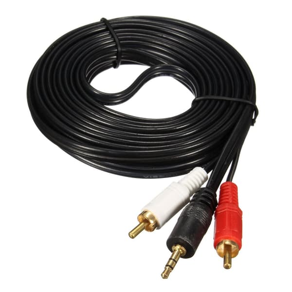 ELEGIANT AUX Auxiliary 3,5 mm lydstik han til 2 RCA han stereokabel ledning