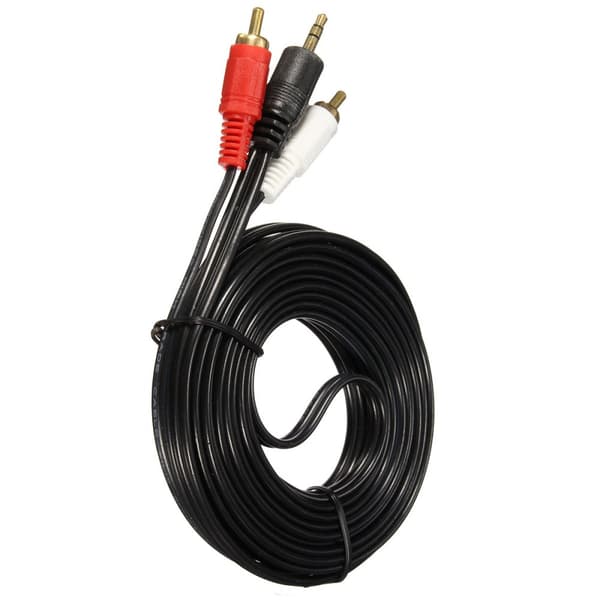 ELEGIANT AUX Auxiliary 3,5 mm lydstik han til 2 RCA han stereokabel ledning