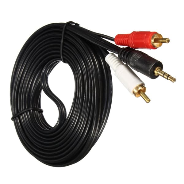 ELEGIANT AUX Auxiliary 3,5 mm lydstik han til 2 RCA han stereokabel ledning