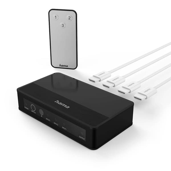 HAMA Switcher HDMI 3x1 4K