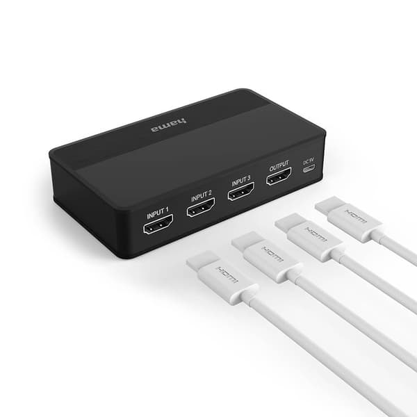 HAMA Switcher HDMI 3x1 4K