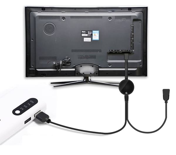 INF Trådlös HDMI Dongle Mottagare 1080P 2.4G/5G Svart