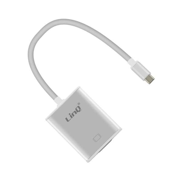 USB Typ C hane till VGA-videoadapter Linq Silvergrå Video Hub