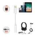 Miniatyrbild 4 av 4: Ljudadapter - Apple - iPhone Lightning till Jack 3.5mm - Vit - Han-kontakt - Minimalistisk design