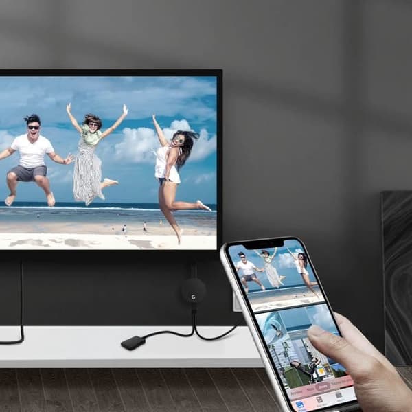 Dongle Videomottagare - Ej specificerad - HDMI - 1080p - Wi-Fi - Miracast, Airplay, DLNA, Google Home, Chrome
