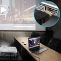 Miniatyrbild 3 av 4: HDMI till VGA-adapter - LinQ - 1,8m - 1920x1080p - Svart - Hane till Hane