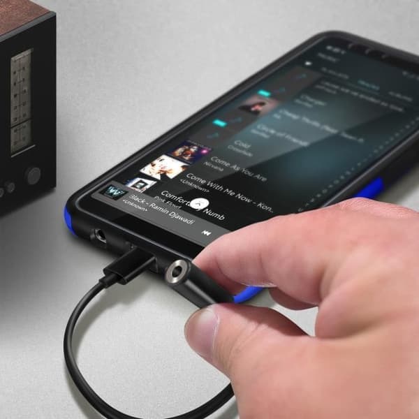 Ljudadapter - Svart - USB Typ C till Jack 3.5 mm - Kompakt - Lätt - USB Typ C-kontakt