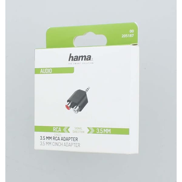 Adapter Audio 2x RCA-uttag till 3.5 Jack
