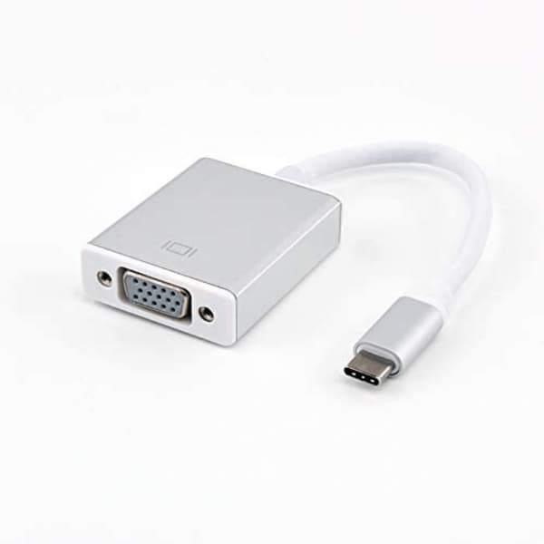 USB-C til VGA-adapter - Nem overførsel - Sølv