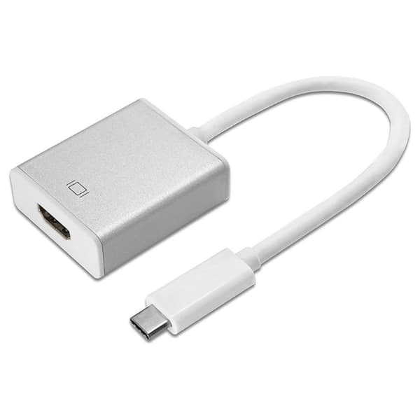 USB-C til HDMI Adapter - Nem overførsel - Sølv