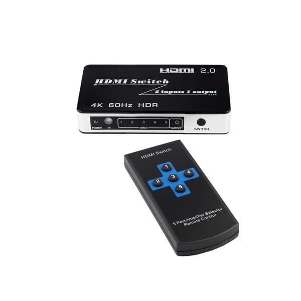 INF HDMI Switch 5 in 1 Out 4K @ 60Hz Sort