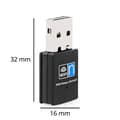 Pikkukuva 2 / 5: USB WIFI -sovitin - musta - 300 Mbps
