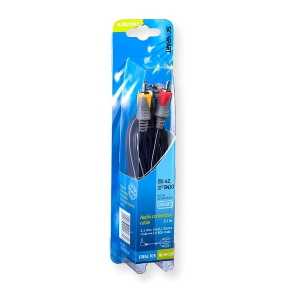 Scanpart Anslutningskabel 3,5 4p(m)-3tulp(m)2,5m