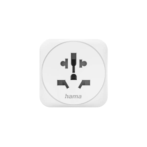 Reiseadapter Type E/F Universal Verden-EU Hvit