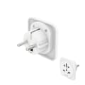 Miniatyrbilde 1 av 9: Reiseadapter Type E/F Universal Verden-EU Hvit