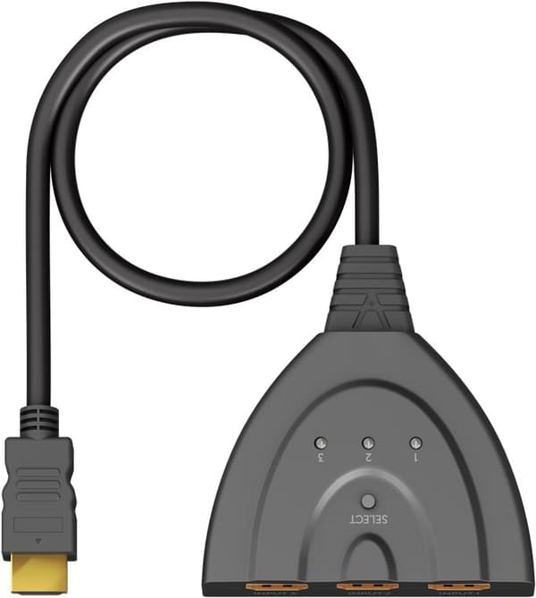 Manuell HDMI™-omkopplare 3 till 1