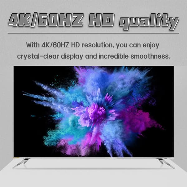 INF HDMI-bryter 5x1 - 4K / 3D med fjernkontroll    Sort