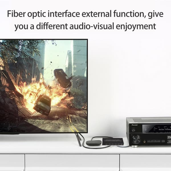 INF HDMI-bryter 5x1 - 4K / 3D med fjernkontroll    Sort