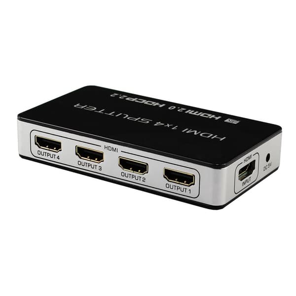INF HDMI-splitter 1 x 4 UltraHD 4K@60Hz 3D HDMI V2.0 HDCP 2.2 18 Gbps