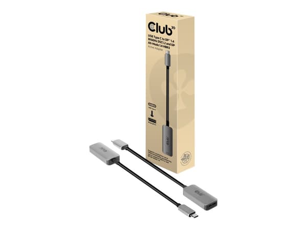 Club 3D Adapter från USB-C till DisplayPort – 22 cm