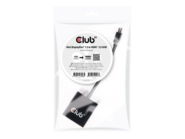 Club 3D Mini DisplayPort 1.2 till HDMI 2.0