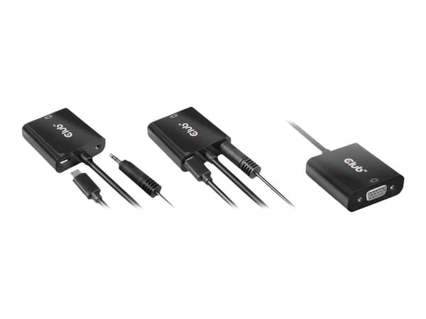 Club 3D Videoadapter från HDMI till VGA – Svart