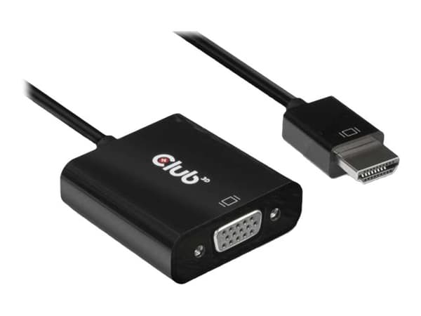 Club 3D Videoadapter från HDMI till VGA – Svart