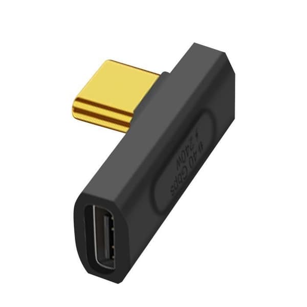 USB C-adapter - AVIZAR - Böjd - 240W Snabbladdning - 40 Gbps Överföring - 8K Video/Ljud