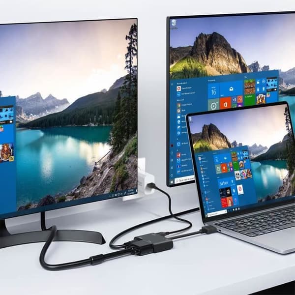 HDMI till HDMI + VGA kvinnlig adapter Videoadapter