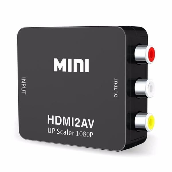 Mini RCA AV till HDMI Converter Adapter AV2HDMI Composite Converter 1080P HDTV DVDB