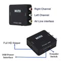 Miniatyrbild 3 av 4: OCIODUAL Composite AV RCA CVBS till HDMI Video Audio Adapter 1080p Svart för TV Full HD AV2HDMI2 Converter