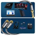 Miniatyrbild 4 av 4: Audio Splitter Adapter Jack 3,5 mm hane till 2x Jack 3,5 mm hona LinQ