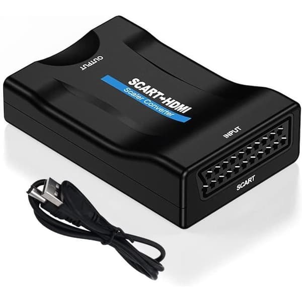 Scart till HDMI Converter Scart HDMI Adapter 720-1080p SCART Audio Video Adapter för Sky HD Blu Ray DVD HDTV STB [115]