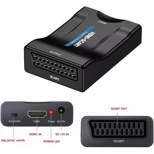 HDMI Scart-adapterHDMI till Scart-omvandlareHDMI-ingång Scart-utgång Kompositvideo och HD-stereoljudkompatibel [189]