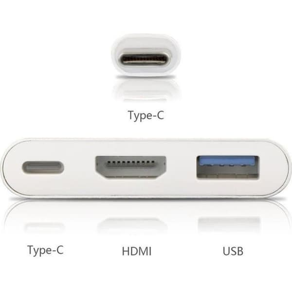 VSHOP ® USB 3.1 Multiport Adapter USB3.1 Typ-C till HDMI - USB 3.0 - USB-C Typ C Hub Converter för New Apple