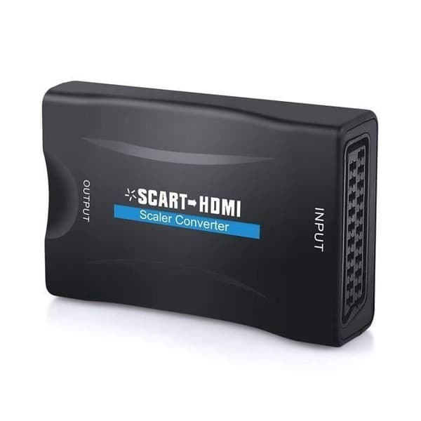 alpexe scart till hdmi omvandlare video scart adapter för smartphone box dekoder stb ps3 ps4 sky hdtv blu-ra dvd-spelare